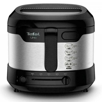Фритюрник Tefal UNO FF215, 1.8л. вместимост, регулируем термостат, 1600W, черен | JAR Computers Tefal FF215 FF215D30