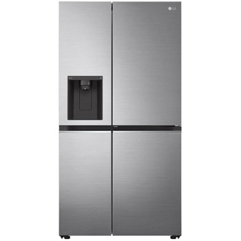 Хладилник с фризер LG GSJV71PZTF, клас F, 635 л. общ обем, свободностоящ, 437 kWh/годишно, Door-in-Door, LinearCooling, инокс image