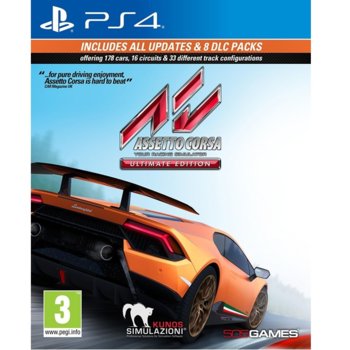 Игра за конзола Assetto Corsa Ultimate Edition, за PS4 (Pre-order) | JAR Computers Assetto Corsa Ultimate Edition (PS4)