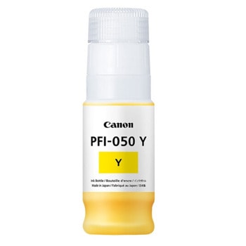 Мастило за Canon PIXMA G540/G640 Yellow - 5701C001AA - Pigment Ink Tank PFI-050, Заб.: 70ml капацитет | JAR Computers Canon Pigment Ink Tank PFI-050 Yellow