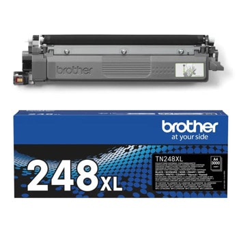Тонер касета за Brother HL L8230CDW/L8240CDW/L3220CW, MFC L3760CDW/L8340CDW/L8390CDW, DCP L3560CDW - Black - TN-248XLBK - Brother - Оригинална, Заб.: 3000 брой копия | JAR Computers Тонер касета Brother TN-248XLBK