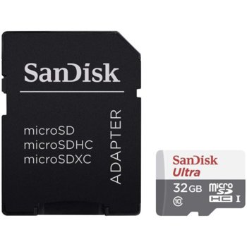 Sandisk 32GB Ultra Light microSDHC + SD Adapter