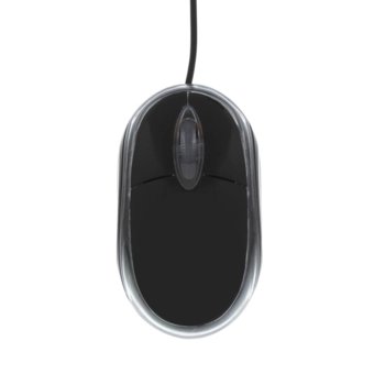 Мишка TnB Clicky, оптична (1200 dpi), USB, черна image