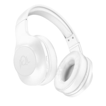 Слушалки AQL Astros, безжични, микрофон, Bluetooth, до 33 часа време за работа, Pump Bass, сгъваем дизайн, бели | JAR Computers AQL Astros White BTHEADBASTROSW