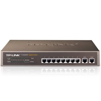 Switch TP-Link 8 Port 100Mbps, 2 Fixed Gigabit Por