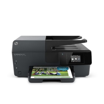 HP Officejet Pro 6830 e-All-in-One Printer, цветен мастилен принтер/скенер/копир/факс, 4800 x 1200dpi 29/28 стр/мин, USB, LAN 10/100, Wi-Fi 802.11b/g/n, RJ-11 fax, 1г. | JAR Computers HP Officejet Pro 6830 e-All-in-One Printer