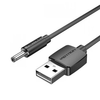 Захранващ кабел Vention CEXBF, от USB A(м) към жак 3.5mm, 1m, черен | JAR Computers Vention CEXBF