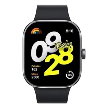 Смарт часовник Xiaomi Redmi Watch 4, 1.97" (5cm) AMOLED дисплей, Bluetooth, до 20 дни живот на батерията, сърдечен ритъм, 5АТМ водоустойчив, черен | JAR Computers Xiaomi Redmi Watch 4 Black BHR7854GL