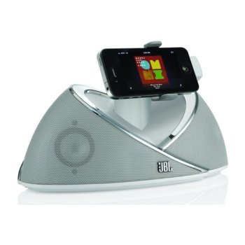 JBL On Beat - спийкър за iPad, iPhone и iPod (бял)