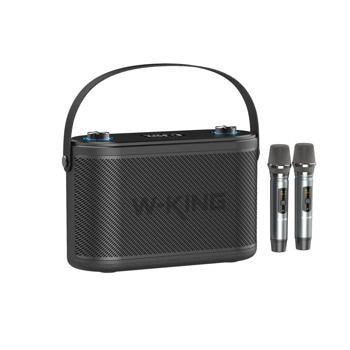 Тонколона W-King H10, 2.1, 120W RMS, Bluetooth, 3.5mm жак, USB, Type-C, слот за SD карта, черна, време на работа до 6-9 часа | JAR Computers Тонколона W-King H10