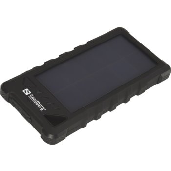 Външна батерия /power bank/ Sandberg, 16000mAh, Micro USB(ж)/USB A(ж), черна, соларна | JAR Computers Sandberg Outdoor Solar Powerbank 16000