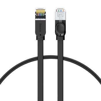 Пач кабел Baseus B00133208111-02, UTP, Cat7, 1.5m, черен | JAR Computers Baseus B00133208111-02