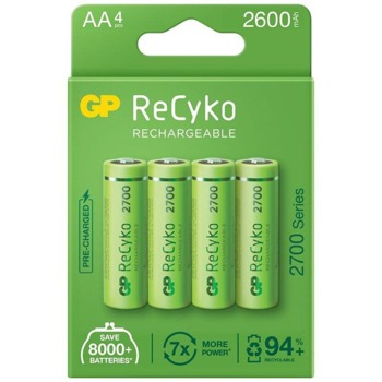 Акумулаторни батерии GP R6 270AAHCE-EB4, AA, 1.2V, 2700mAh, NiMH, 4 бр. image