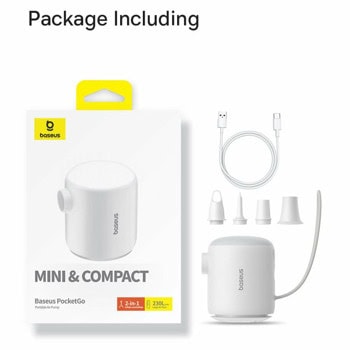Baseus PocketGo White C11157700221-00 | JAR Computers Baseus PocketGo White C11157700221-00