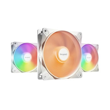Вентилатори 120mm, be quiet! Light Wings LX White, 4-pin, 2100rpm, 3 броя, бели | JAR Computers be quiet! Light Wings LX 120mm 3-Pack White BL125