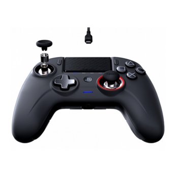 Геймпад Nacon Revolution Unlimited Pro, безжичен, Bluetooth, Windows/PS4, бутони за програмиране, черен | JAR Computers Nacon Revolution Unlimited Pro