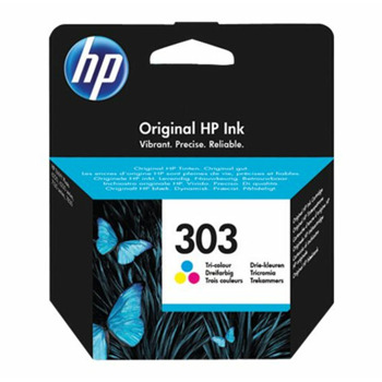 Касета за HP ENVY Photo 6220/Photo 6222/Photo 6222 All-in-On/Photo 6230/Photo 6232/HP ENVY Inspire 7220e/7221e/7224e/7920e/7921e/7924e/7925e/HP Tango/HP Tango X, (Cyan, Magenta, Yellow) - T6N01AE#301 - HP - Заб.: 165 брой копия, 4 ml капацитет | JAR Computers HP 303 Tri-colour Ink Cartridge T6N01AE#301