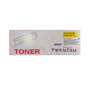 Тонер касета за HP Color Laser Jet CP2020/CP2025/CM2320, Canon MF8330/MF8340/MF8350/MF8360/MF8380/LBP7200/LBP7210/LBP7660/LBP7680 - Yellow - HT-CC532 - Neomax - Неоригинална, заб.: 2800 брой копия | JAR Computers Neomax HT-CC532
