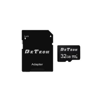Карта памет DeTech Micro SDHC-I, 32GB, Class 10