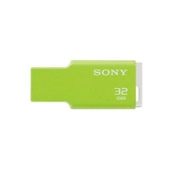 Памет 32GB USB Flash Drive, Sony Tiny Green, USB 2.0, зелена | JAR Computers Sony 32GB Tiny Green USM32GMG