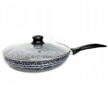 Универсален тиган Zilner ZL 7169, алуминий, мраморно покритие, 20cm, капак, черен | JAR Computers Zilner ZL 7169