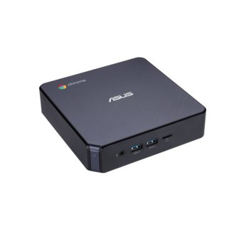 Мини компютър Asus Chromebox 3 (4712900987225), двуядрен Kaby Lake Intel Celeron 3865U 1.8GHz, 4GB DDR4, 32GB SSD, 1x USB Type-C, Chrome OS | JAR Computers Настолен компютър ASUS CHROMEBOX3-N007U