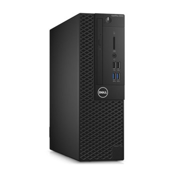 Настолен компютър Dell OptiPlex 3050 SFF (S015O3050SFFCEE_WIN3-14), четириядрен Kaby Lake Intel Core i5-7500 3.4/3.8 GHz, 8GB DDR4, 256GB SSD, 4x USB 3.1, Windows 10 | JAR Computers Dell OptiPlex 3050 SFF S015O3050SFFCEE_WIN3-14