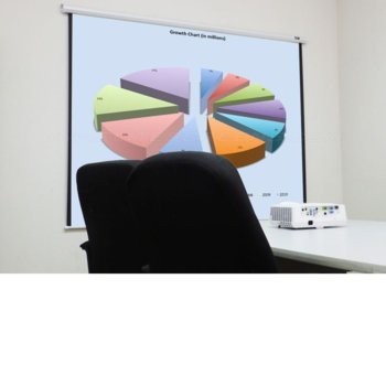 Екран Elite Screens, 113" (287.02 cm), за стена/таван, 2 г. гаранция | JAR Computers Elite Screens M113S 113 White