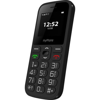 GSM myPhone Halo A (черен), 1.77"(4.49cm) TFT дисплей, едноядрен Unisoc SC6531E 312MHz, 32MB RAM, 32MB Flash памет(+microSD слот), 0.3 MPix camera, 73 g | JAR Computers myPhone Halo A Black