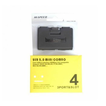 USB 2.0 Hub + Card Reader A1108
