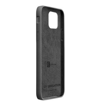 Калъф за Apple iPhone 12 mini, силиконов, Cellularline Sensation, черен | JAR Computers Cellularline Sensation Black iPhone 12 mini