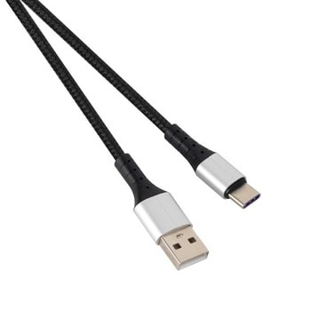 Кабел VCom CU278C, от USB A(м) към USB C(м), 1m, черен image