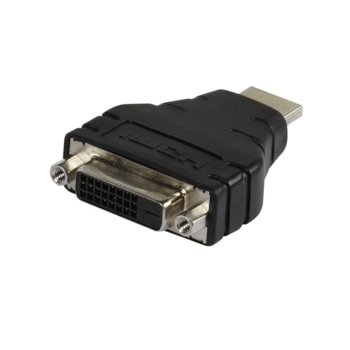 Преходник Vivanco 45454, HDMI(м) към DVI(ж), черен | JAR Computers Vivanco 45454 Adapter HDMI(м) към DVI(ж)