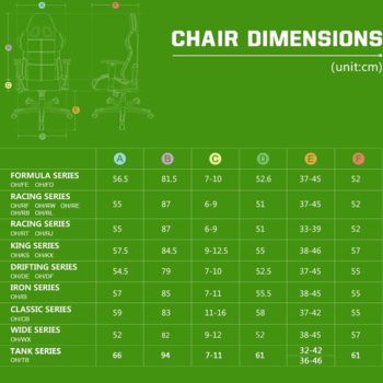 DXRacer F series chair - черен/зелен - OH/FE08/NE