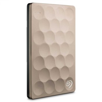 Твърд диск 2TB Seagate Backup Plus Ultra Silm,(златист), външен, USB 3.0 | JAR Computers 2TB Seagate Backup Plus Ultra Silm STEH2000201