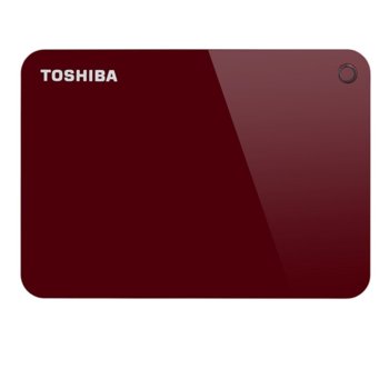 Твърд диск 2TB Toshiba Canvio Advance (червен), външен, 2.5" (6.35 cm), USB 3.0 | JAR Computers Toshiba HDTC920ER3AA