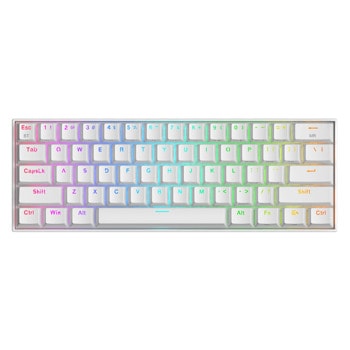 Клавиатура Redragon K530 PRO Draconic, механична, кафяв суич, гейминг, RGB подсветка, бяла, USB, Bluetooth | JAR Computers Redragon K530 PRO Draconic K530W-RGB-PRO_BR