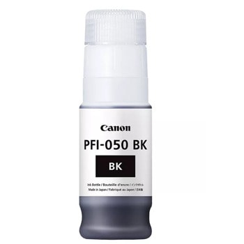 Мастило за Canon PIXMA G540/G640 Black - 5698C001AA - Pigment Ink Tank PFI-050, Заб.: 70ml капацитет | JAR Computers Canon Pigment Ink Tank PFI-050 Black