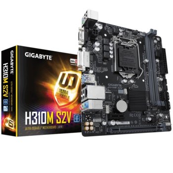 Дънна платка Gigabyte GB H310M S2V, H310, LGA1151, DDR4, PCI-E(D-Sub&DVI), 4x SATA 6Gb/s, 4x USB 3.1 Gen 1, Micro ATX | JAR Computers Gigabyte GB H310M S2V
