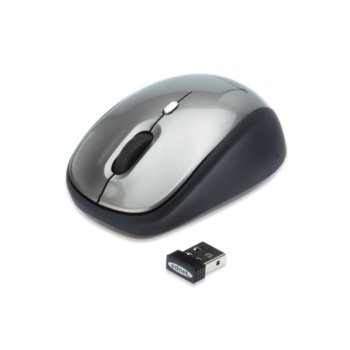Мишка Ednet 81165, оптична (1600 dpi), безжична до 10м обхват, сиво/черна, On/Off бутон | JAR Computers EDNET 81165 EDN-81165