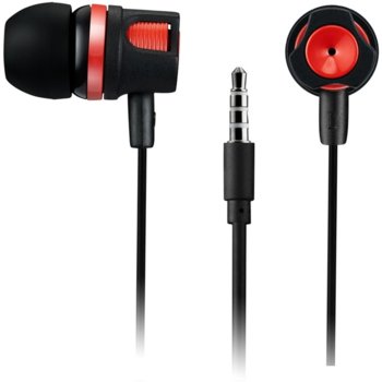 Слушалки Canyon CNE-CEP3R Comfortable, микрофон, червени | JAR Computers Canyon CNE-CEP3R