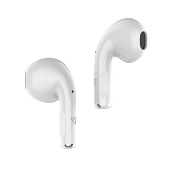 Слушалки SBOX EB-TWS18-W, безжични, микрофон, време на работа 3-4 часа, бели | JAR Computers слушалки sbox eb tws18 w