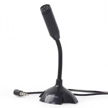 Микрофон Gembird MIC-DU-02, гъвкава шия, USB 2.0, черен | JAR Computers Gembird MIC-DU-02