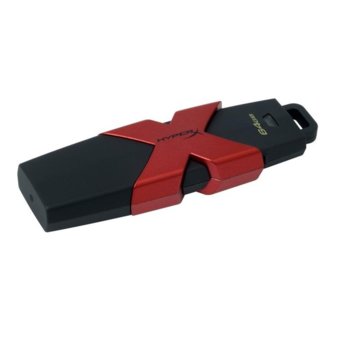 Памет 64GB USB Flash Drive, HyperX SAVAGE, USB 3.1, черно/червена | JAR Computers 64GB HyperX SAVAGE USB 3.1 HXS3/64GB
