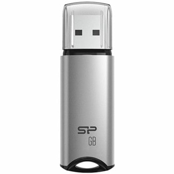 Памет 16GB USB Flash Drive, Silicon Power Marvel M02 (SP016GBUF3M02V1S), USB 3.2 Gen 1, сива | JAR Computers Silicon Power Marvel M02 16GB SP016GBUF3M02V1S