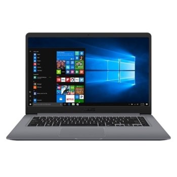 Лаптоп Asus VivoBook 15 X510UF-EJ307 (90NB0IK2-M12310)(сив), двуядрен Kaby Lake Intel Core i3-8130U 2.20/3.4 GHz, 15.6" (39.62 cm) Full HD Anti-Glare дисплей & GF MX130 2GB (HDMI), 4GB DDR4, 1TB HDD, 1x USB-C 3.1 Gen 1, Endless OS, 1.70 kg | JAR Computers Asus VivoBook15 X510UF-EJ307 90NB0IK2-M12310