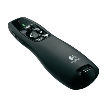 Лазерна показалка Logitech R400 Wireless Laser Presenter, USB приемател