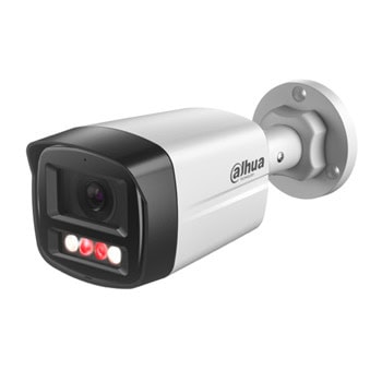 IP камера Dahua IPC-HFW1439TL1-A-IL-0280B, насочена "bullet" камера, 4Mpix(2560x1440@30fps), 2.8mm обектив, H.265/H.264/H.264H/H.264B/MJPEG, IR осветеност(до 30 метра), вграден микрофон, външна IP67 | JAR Computers Dahua IPC-HFW1439TL1-A-IL-0280B