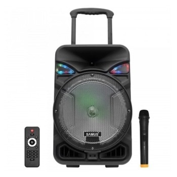 Тонколона Samus Studio 12, 50W RMS, FM радио, Bluetooth, Aux, USB, TF карта, 2200mAh батерия, черна | JAR Computers Samus Studio 12