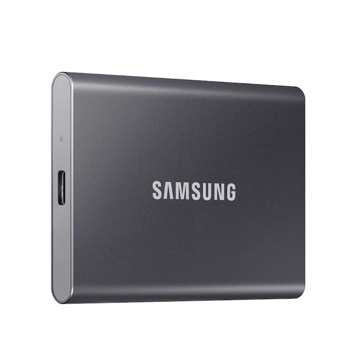 Памет SSD 2TB Samsung T7 (MU-PC2T0T/WW), USB-C 3.2, 2.5"(6.35 cm), скорост на четене 1050 MB/s, скорост на запис 1000 MB/s | JAR Computers Samsung MU-PC2T0T/WW
